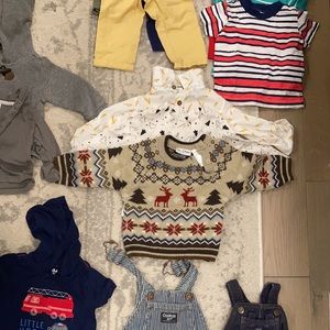 Lot of 6 and 6-9 month boy clothes.  See below for count